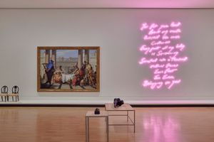 Tracey Emin, _Love Poem for CF_. Exhibition view: NGV Triennial 2023, NGV International, Melbourne (3 December 2023–7 April 2024). Courtesy NGV International. Photo: Sean Fennessy.